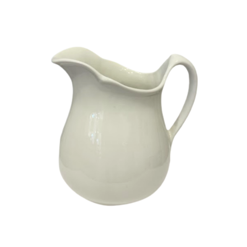 White Ironstone Pitcher