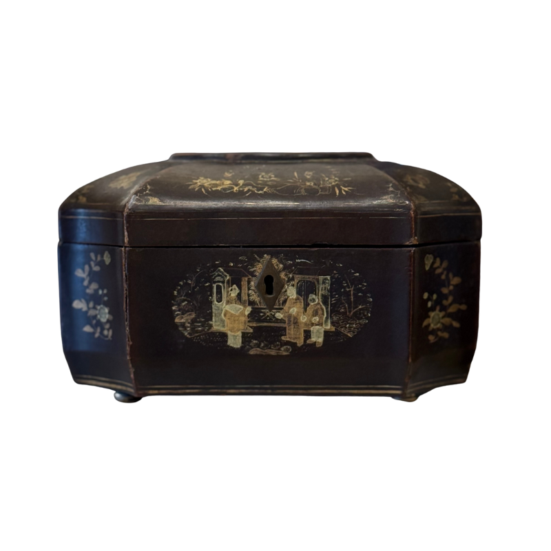 Antique Chinoiserie Tea Caddy