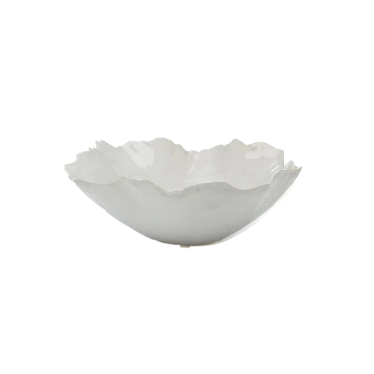 White Freeform Bowl, Small