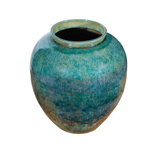 Green Glaze Speckle Jar - Medium