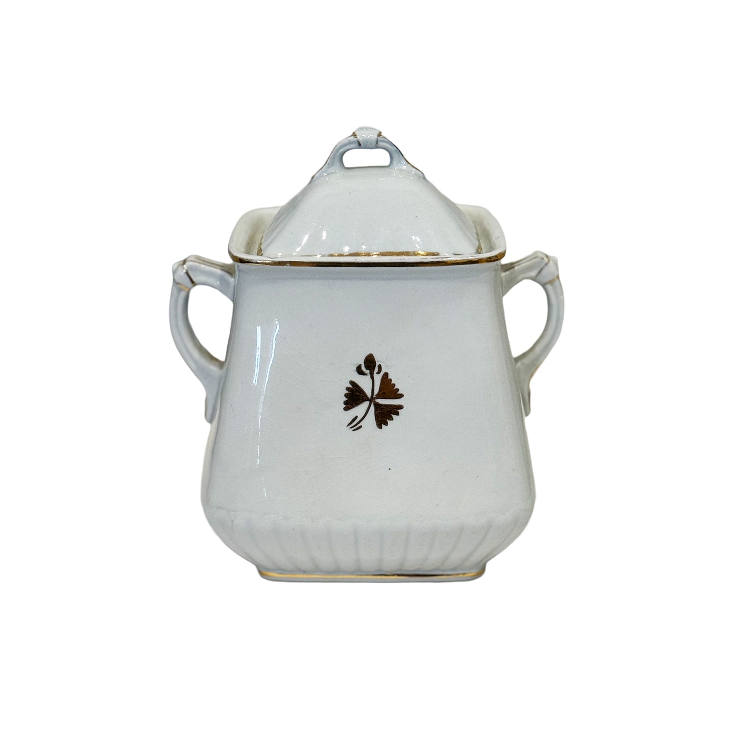Ironstone Sugar Jar with Lid - Small