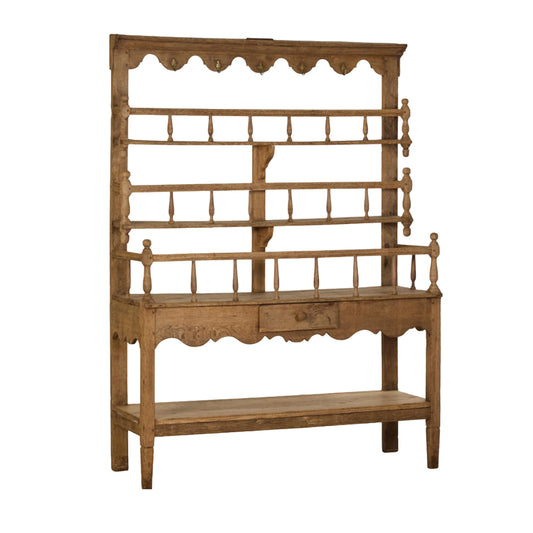 French Provincial Scrubbed Elm Vaisselier