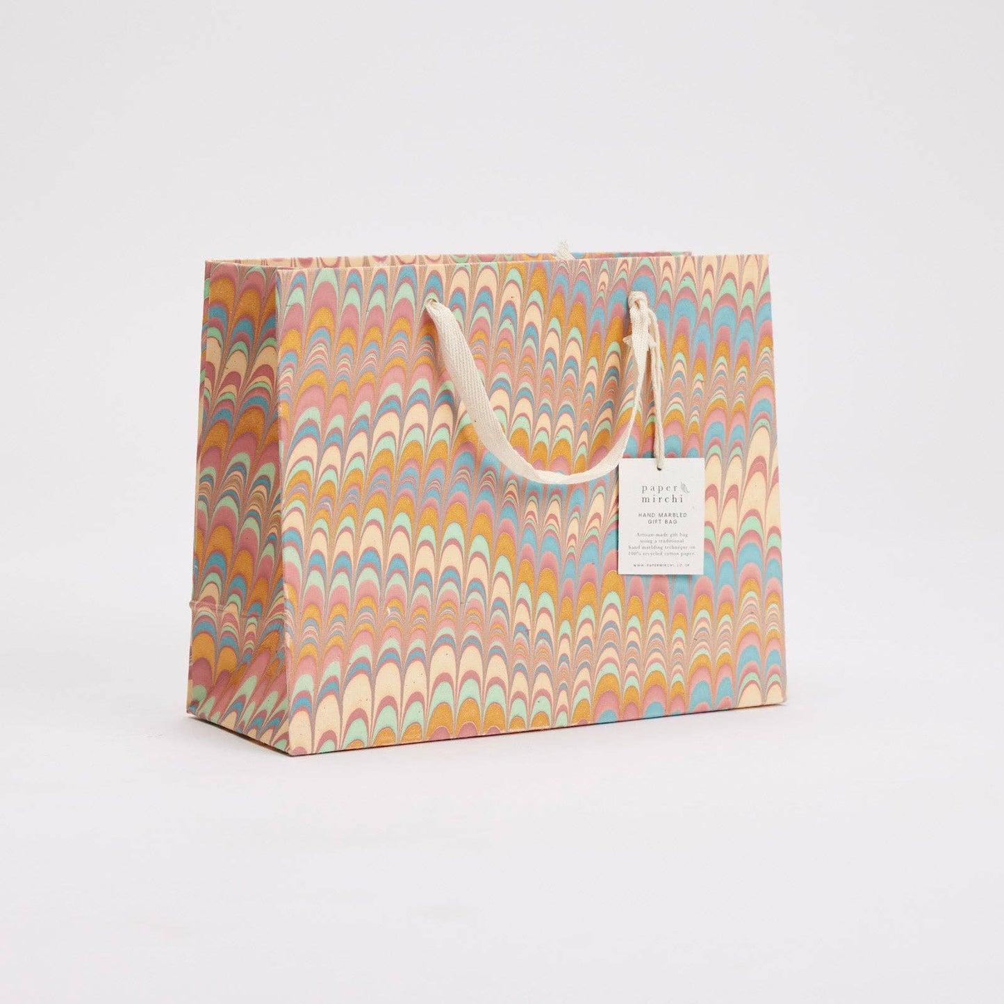 Hand Marbled Gift Bags (Medium) - Bouquet