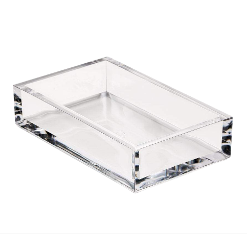 Guest Towel Napkin Tray - Clear Acrylic