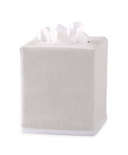 Linen Tissue Box Cover - Chelsea/Quartz