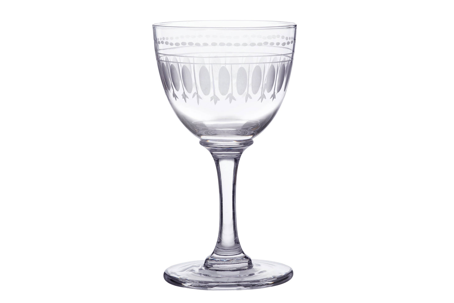 Crystal Liqueur Glasses with Ovals Design: 6