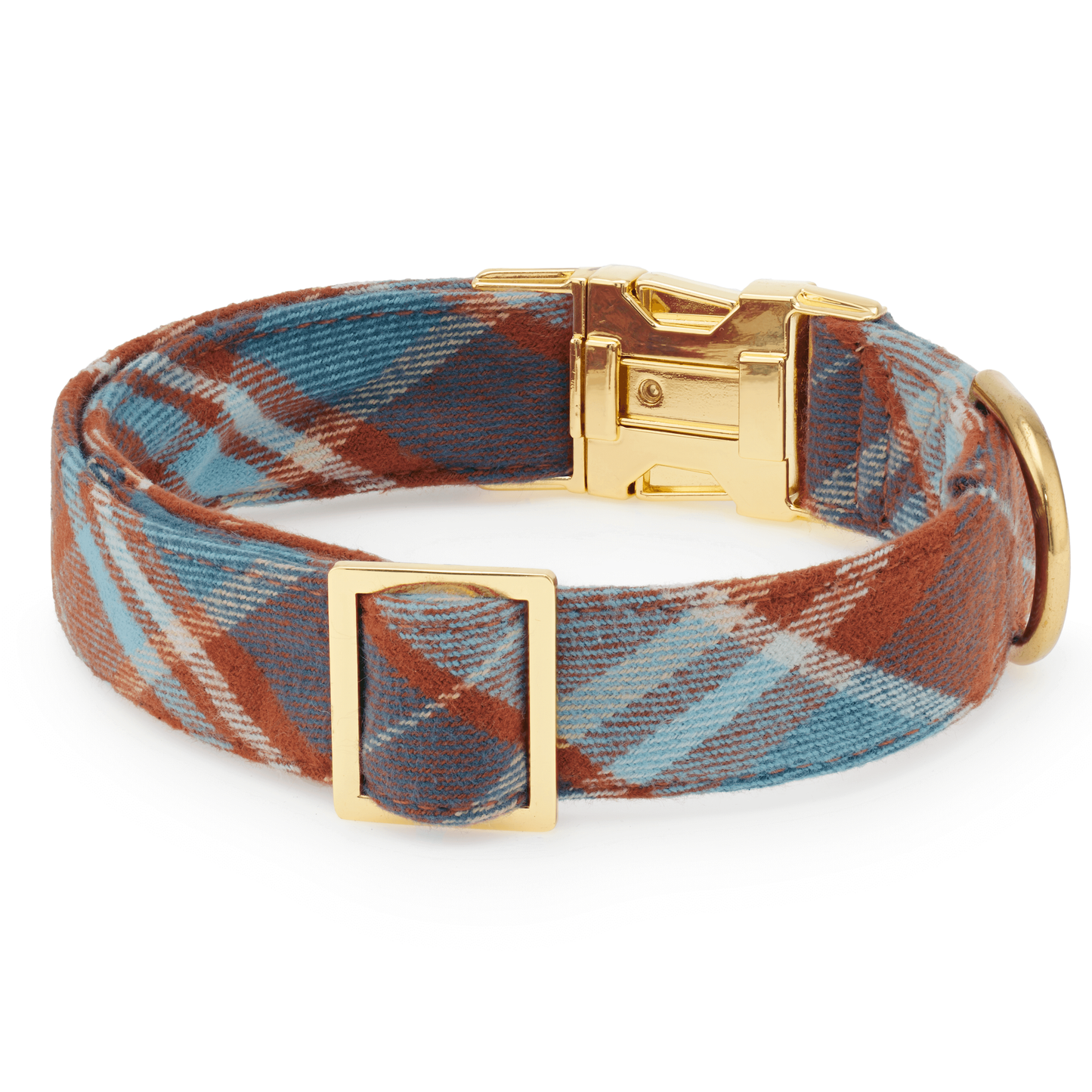 Maple Plaid Flannel Dog Collar - Medium