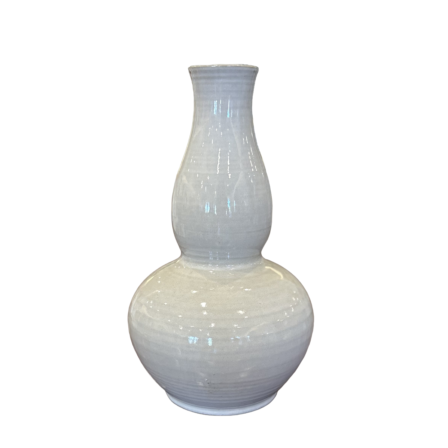 Celadon Beige Double Gourd Vase