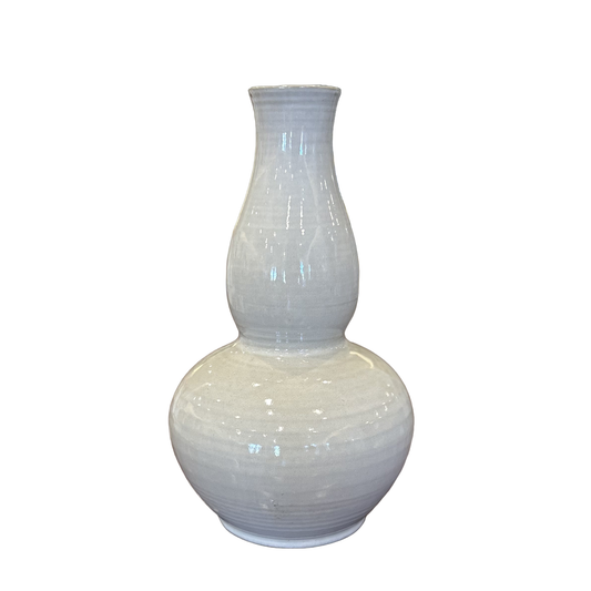 Celadon Beige Double Gourd Vase