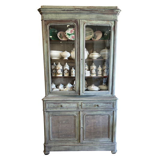 French Painted Buffet a Deux Corps