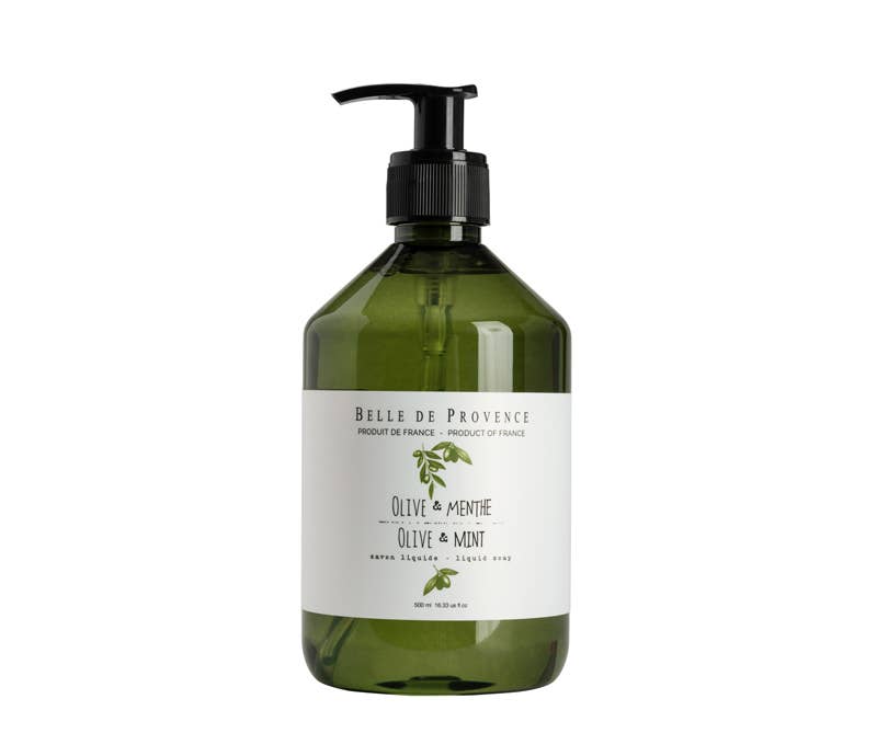 Belle De Provence | Liquid Soap: Olive & Cucumber-Basil / 500ML