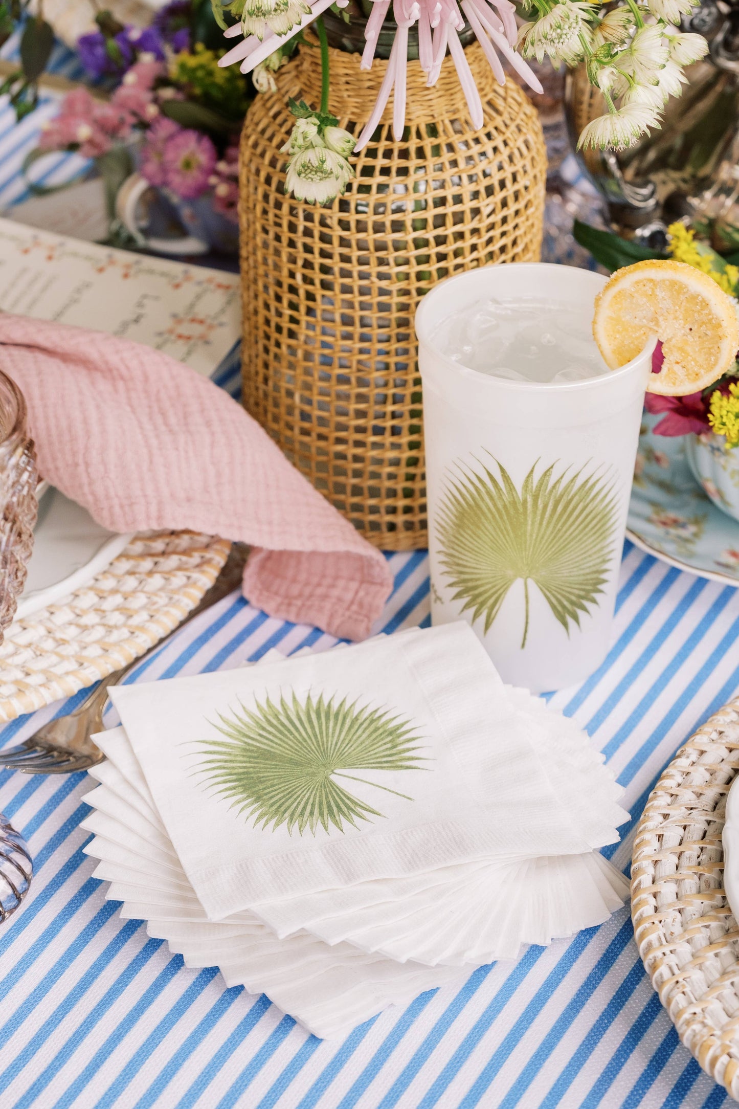 Palm Beverage Napkins