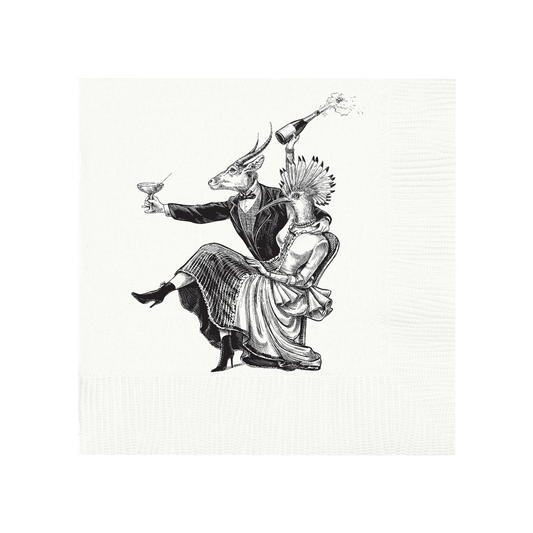 Poppin Bottles with Models Beverage Napkins