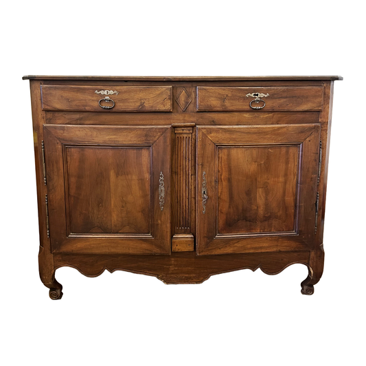 Antique Louis XVI Walnut Two-Door Buffet