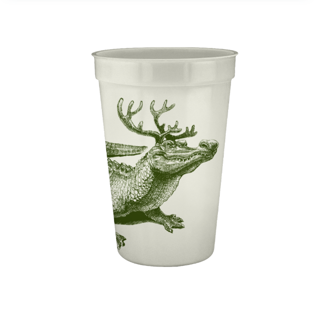 Christmas Gator Pearlized Cups