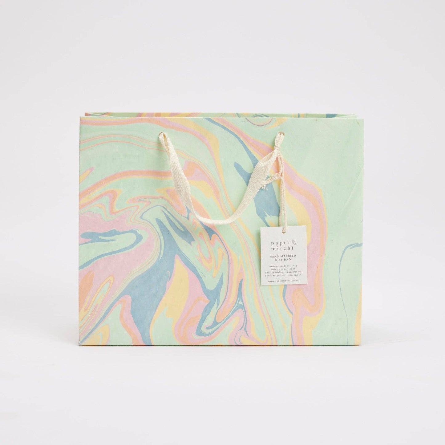Hand Marbled Gift Bags (Medium) - Bouquet