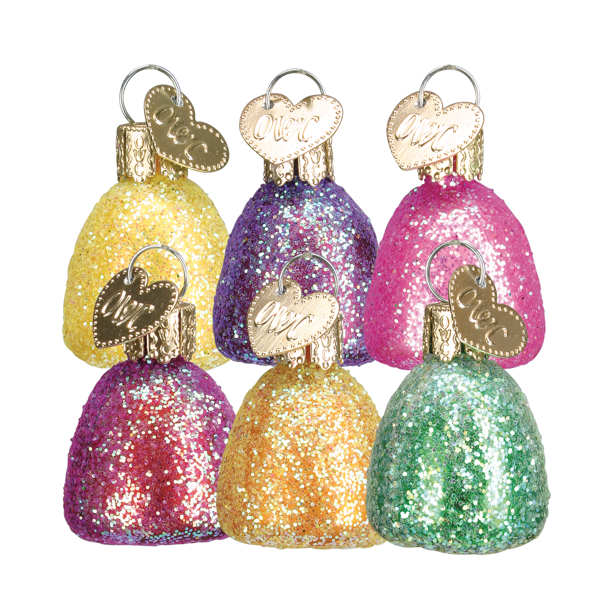 Assorted Gum Drop Ornaments - Set/6