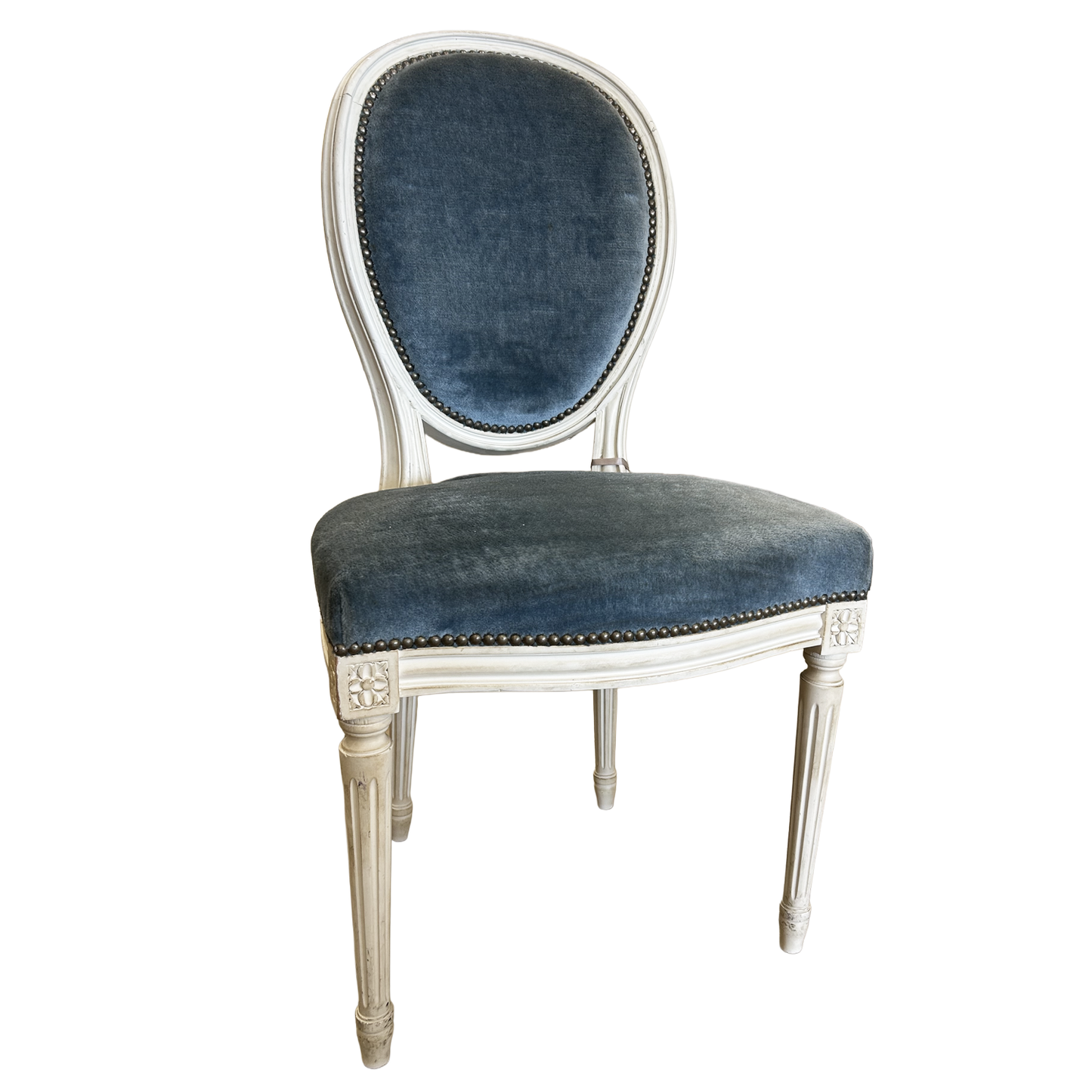 Louis XVI Painted Round-Back Dining Chair