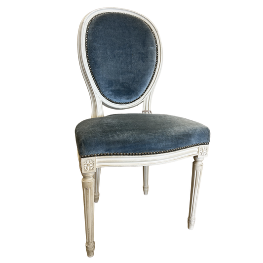 Louis XVI Painted Round-Back Dining Chair