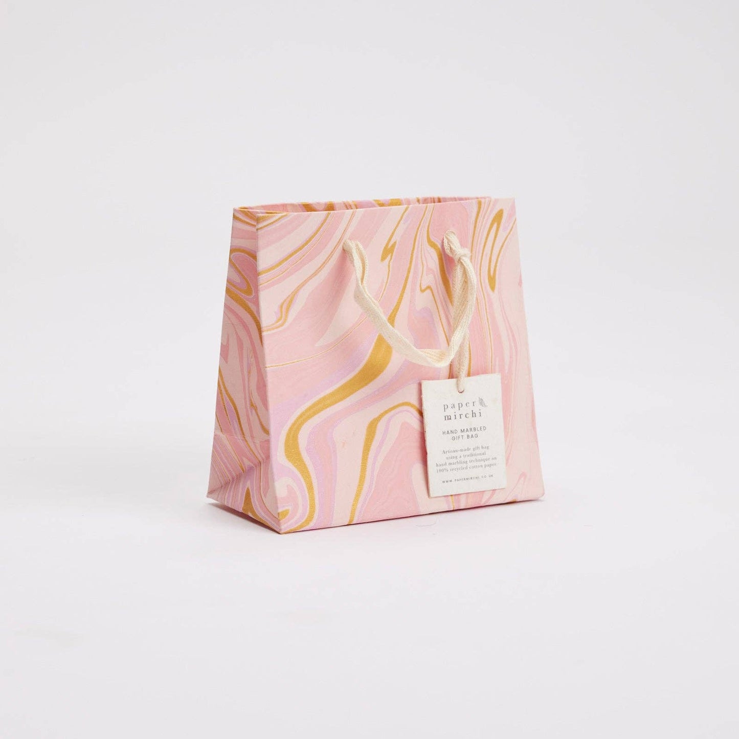 Hand Marbled Gift Bags (Small) - Celebration