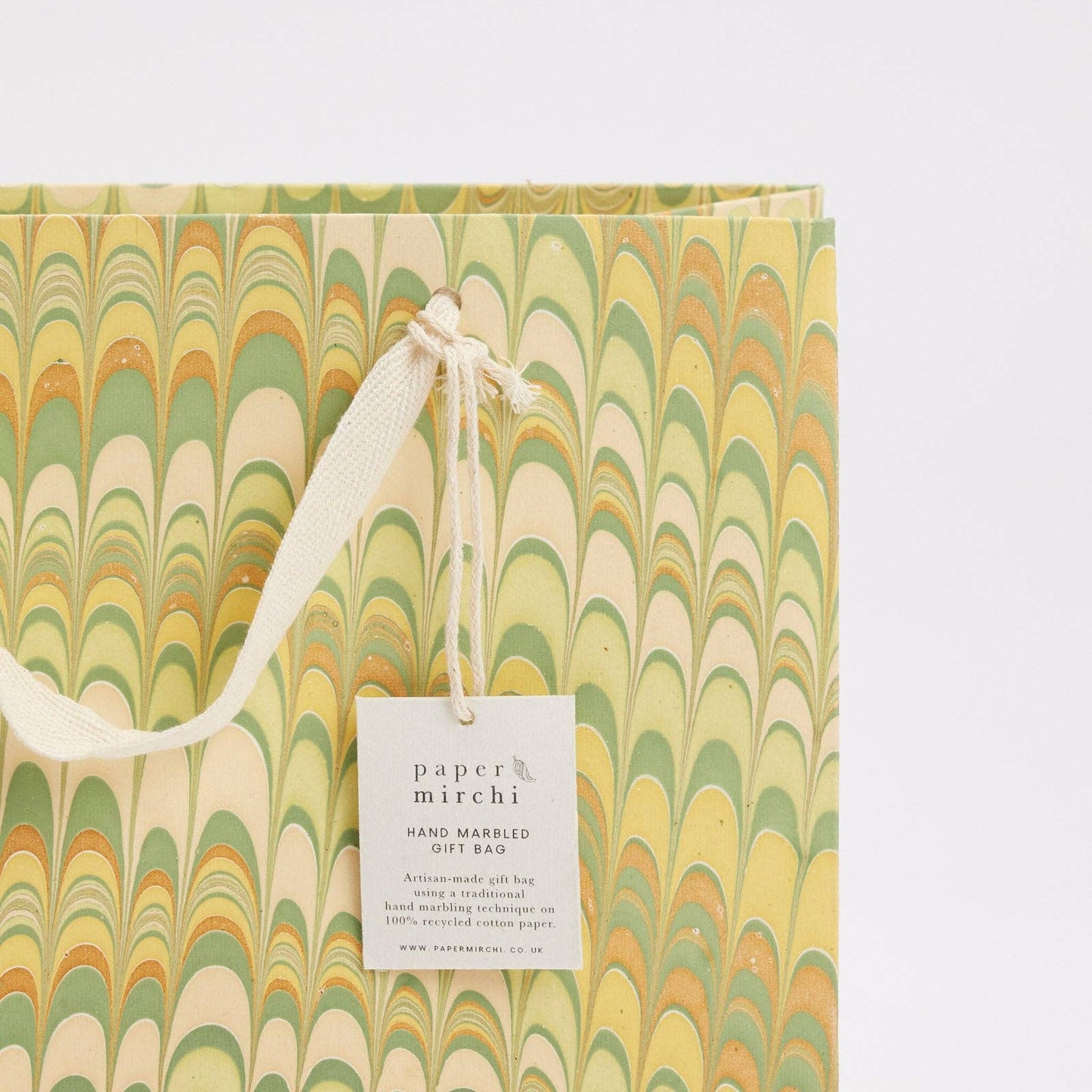 Hand Marbled Gift Bags (Medium) - Bouquet