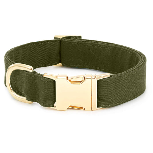 Olive Dog Collar - Medium