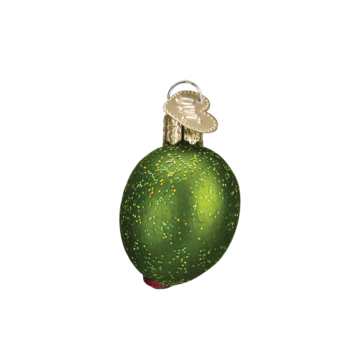 Stuffed Green Olive Ornament