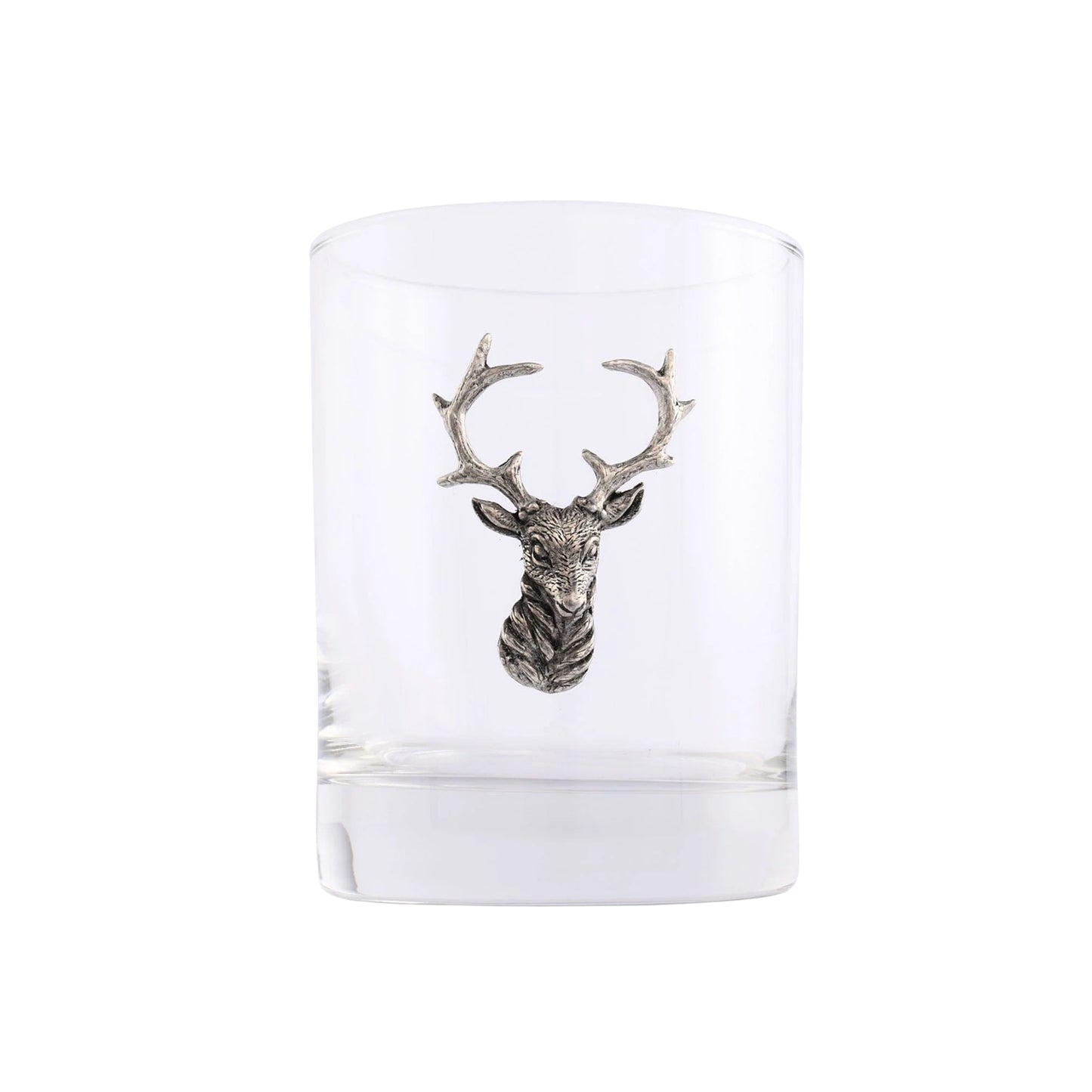 Elk Head Double Old Fashion Bar Glass