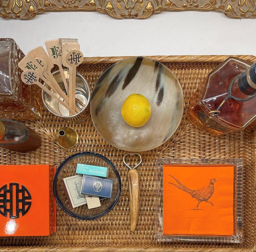 Pheasant Strut Orange Beverage Napkins