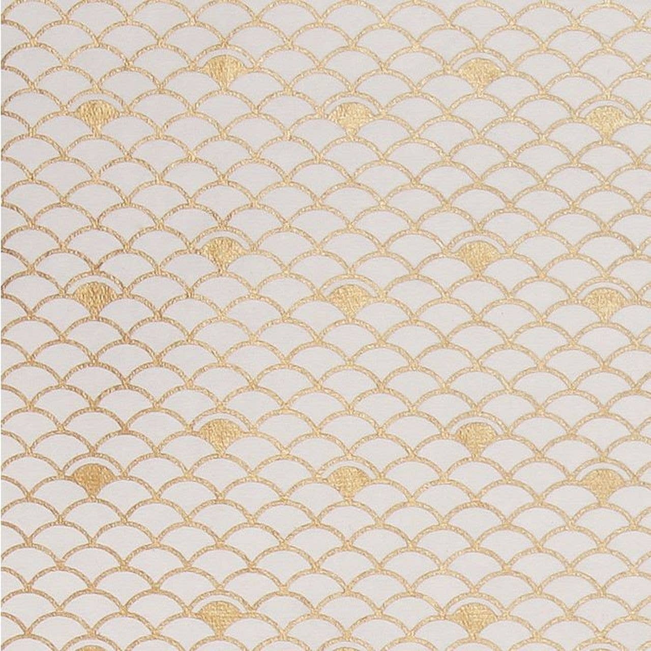 Gold Scallop Wrapping Paper