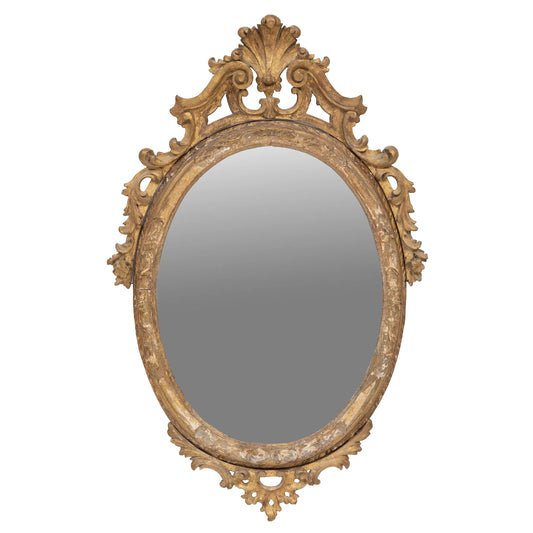 Antique French Giltwood Mirror