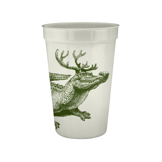Christmas Gator Pearlized Cups