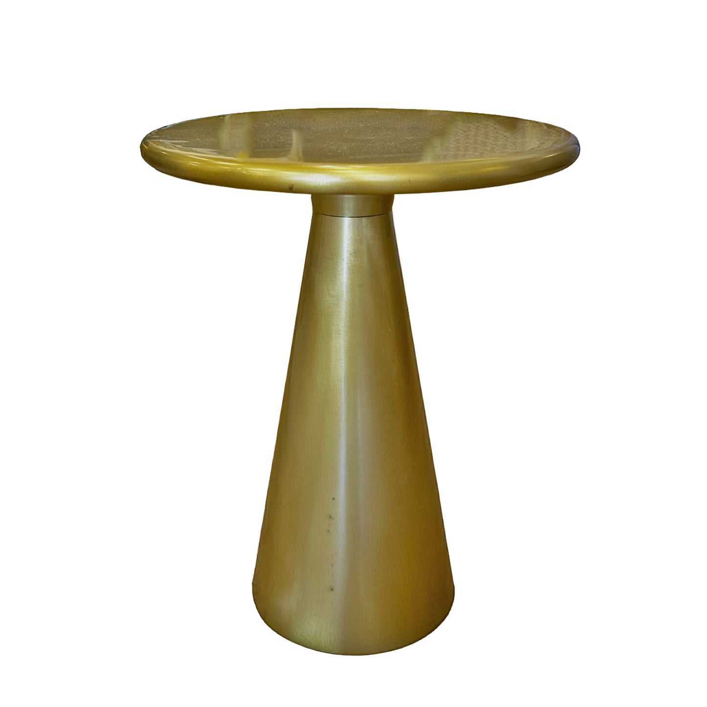Gold Pedestal Side Table