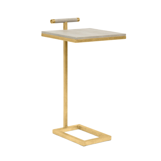 Shagreen and Gold Laptop Table