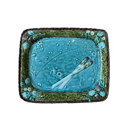 Majolica Asparagus Tray