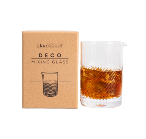 Cocktail Mixing Glass, Deco Print