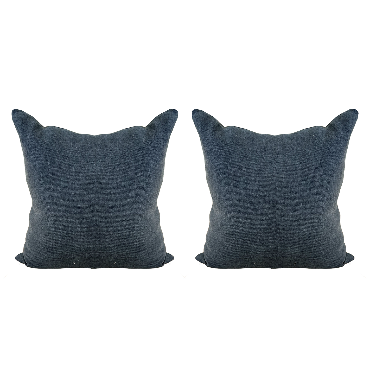 Pair of Navy Linen Pillows