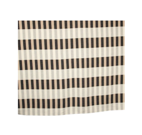 Nova Throw with Overlapping Stripes - Grey