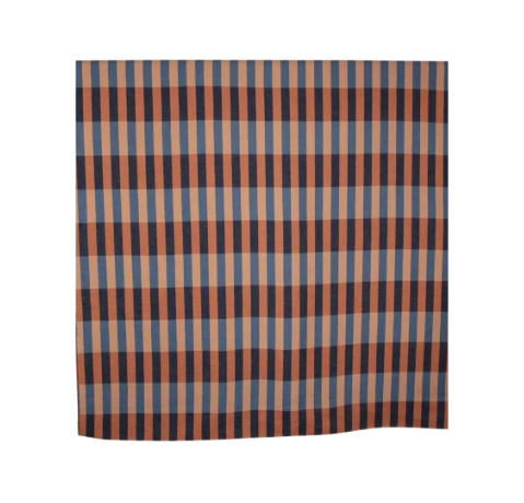 Nova Throw with Overlapping Stripes - Navy