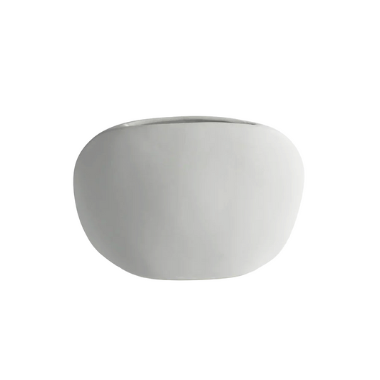 White Organic Narrow Vase