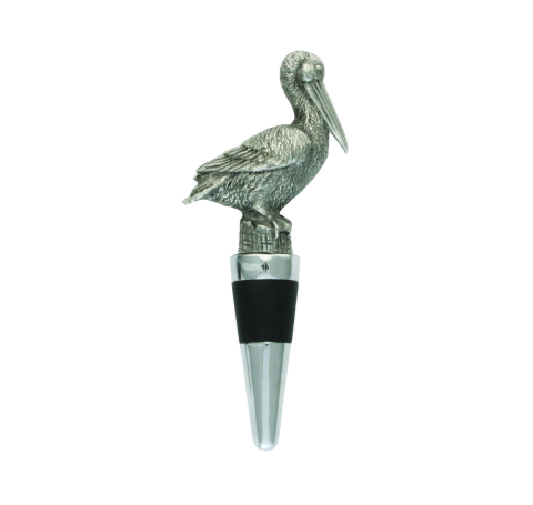 Pewter Pelican Bottle Stopper