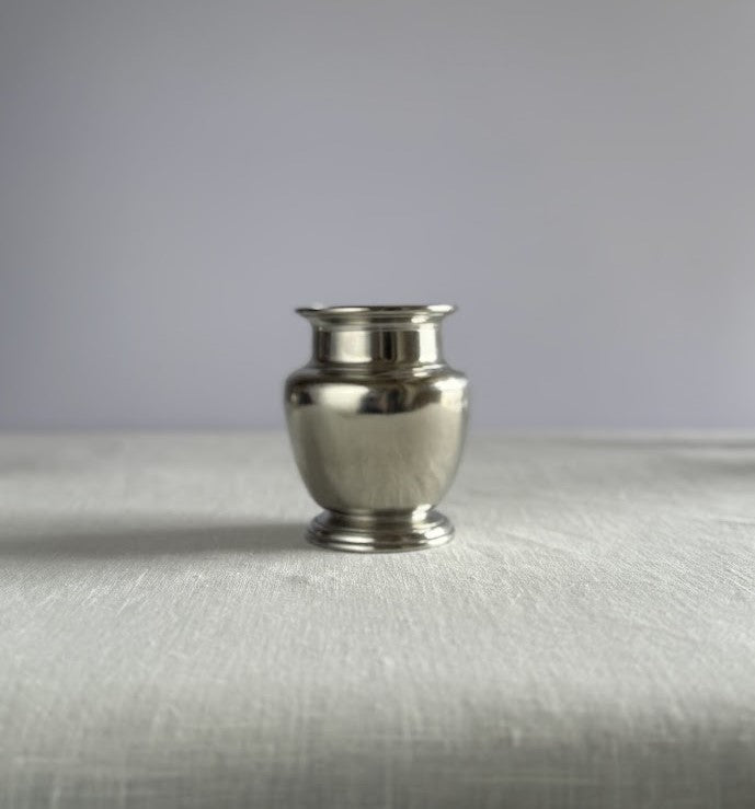Pewter Rimmed Vase - Petite