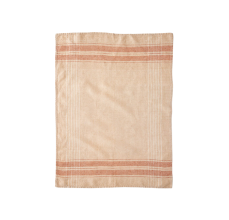 Picnic Stripe Linen Tea Towels - Set/2, Dune
