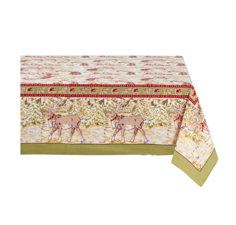 Reindeer Tablecloth 59x59