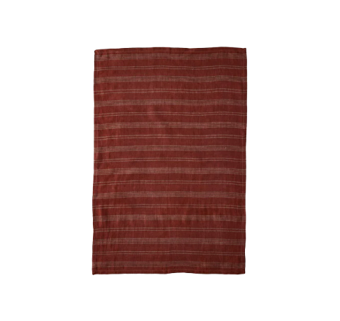 Stripe Linen Tea Towel - Set/2, Clay