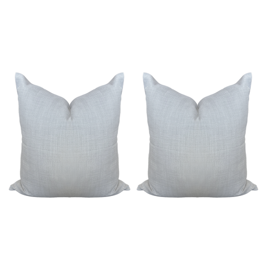 Pair of Silver Linen Pillows