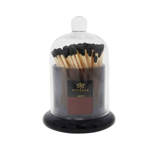 Match Holder Jar with Smoked Base