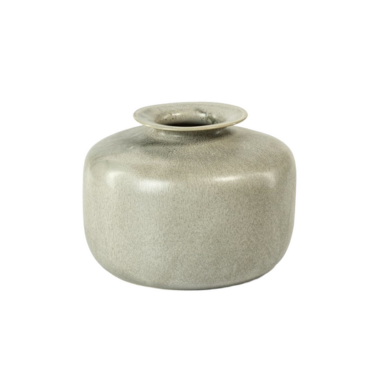 Stoneware Squat Vase