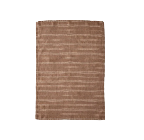 Stripe Linen Tea Towels - Set/2, Earth