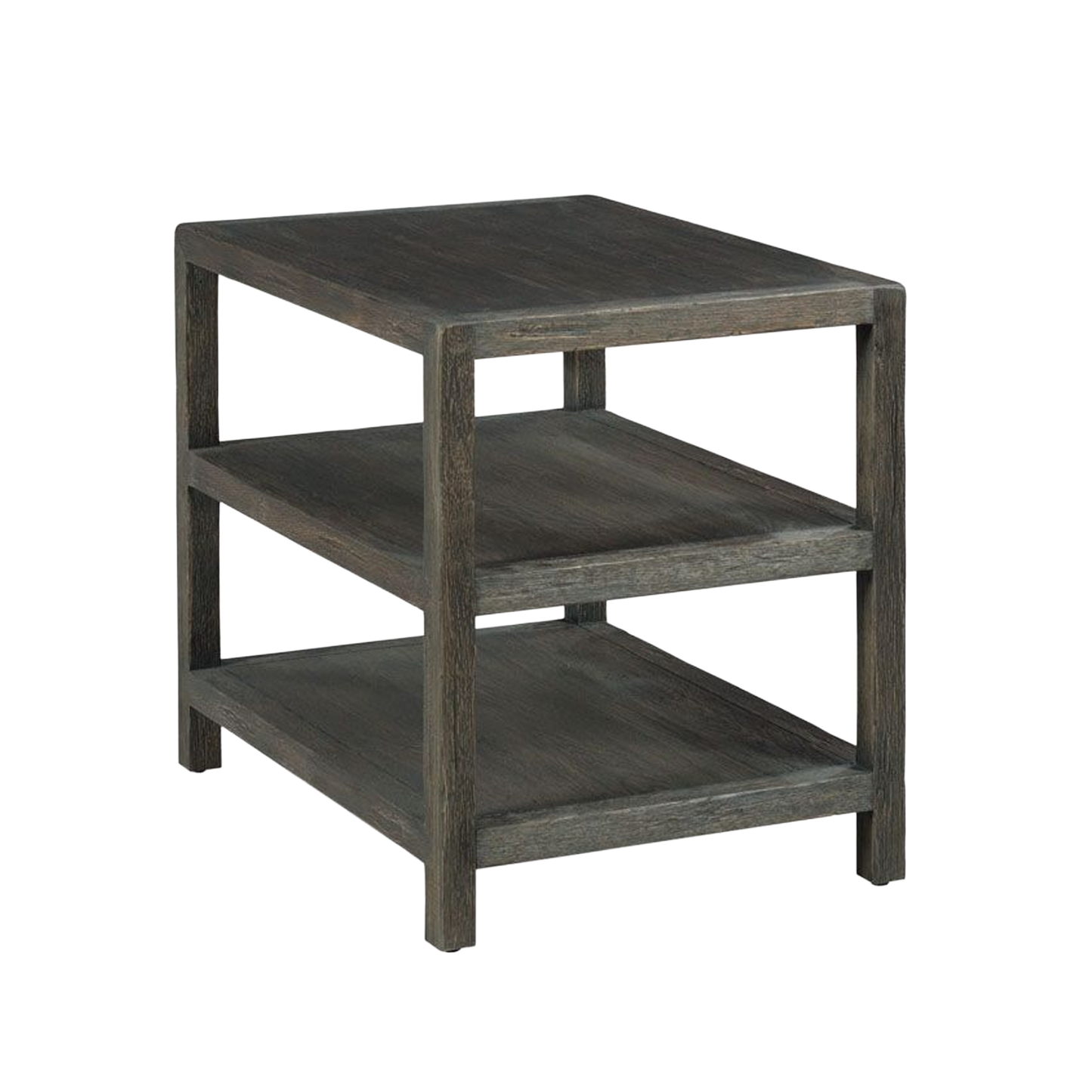 Three Tier Side Table - Worn Black